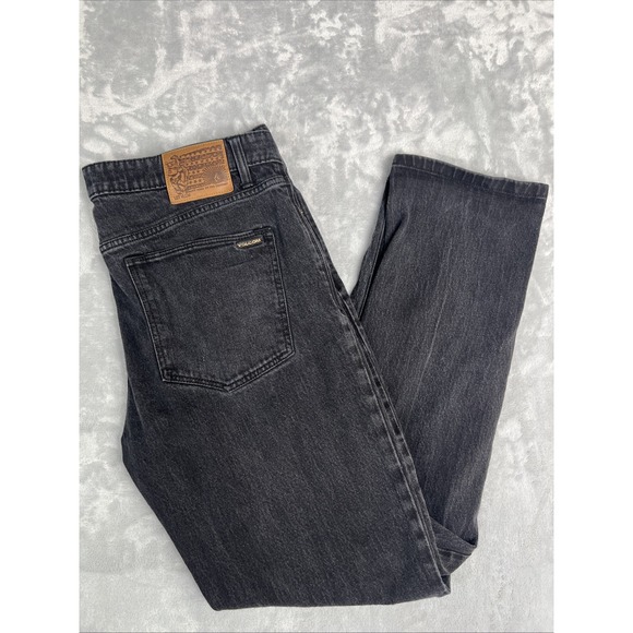 Volcom Skate Men's Black Jeans Size 36 Slim Straight - Picture 1 of 11